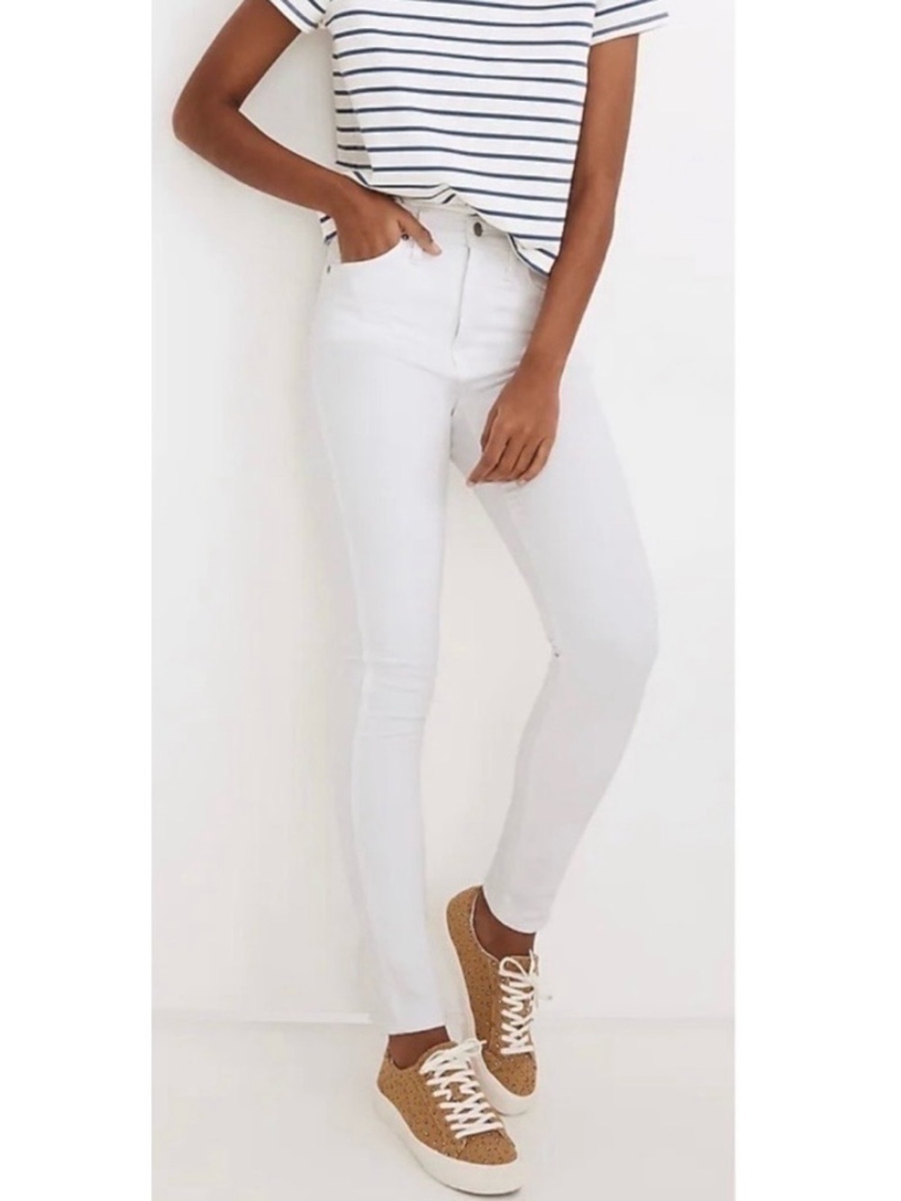 Madewell Skinny Jeans Size 30/10 Tall 10" High-Rise White Wash 30T 10T New NWT